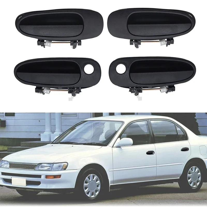 Manija de puerta Exterior de coche, manilla delantera, trasera, izquierda y derecha para TOYOTA COROLLA 1992-1997, 69220-12160, 69210-12160, 69240-12140, 69230-12140
