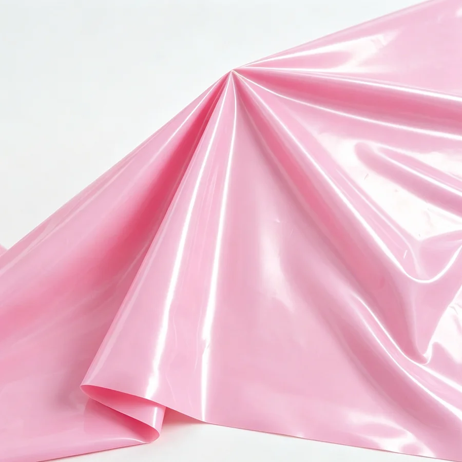 Pink PVC Waterproof Bed Thin Cover Anti Fouling and Easy To Clean Household Bedding Protective Plastic Cover Portable Free Wash