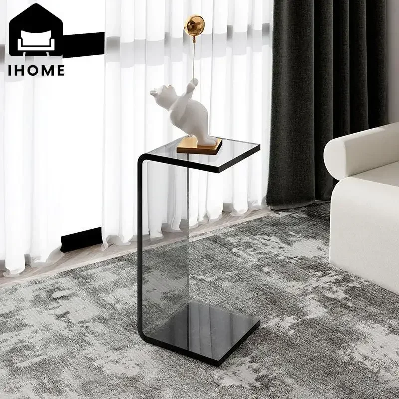 Light Luxury Acrylic Sofa Small Side Table Simple Modern Living Room Special-shaped Tea Table Transparent Corner Table New