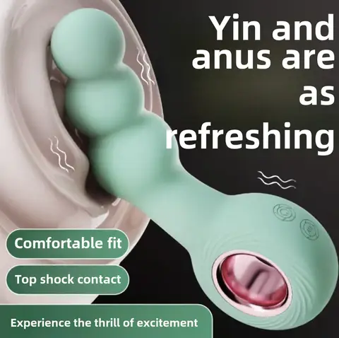 Gay Gay Masturbator G Spot Rod SM Handheld Ring Backyard Anal Plug Pull Bead Massager