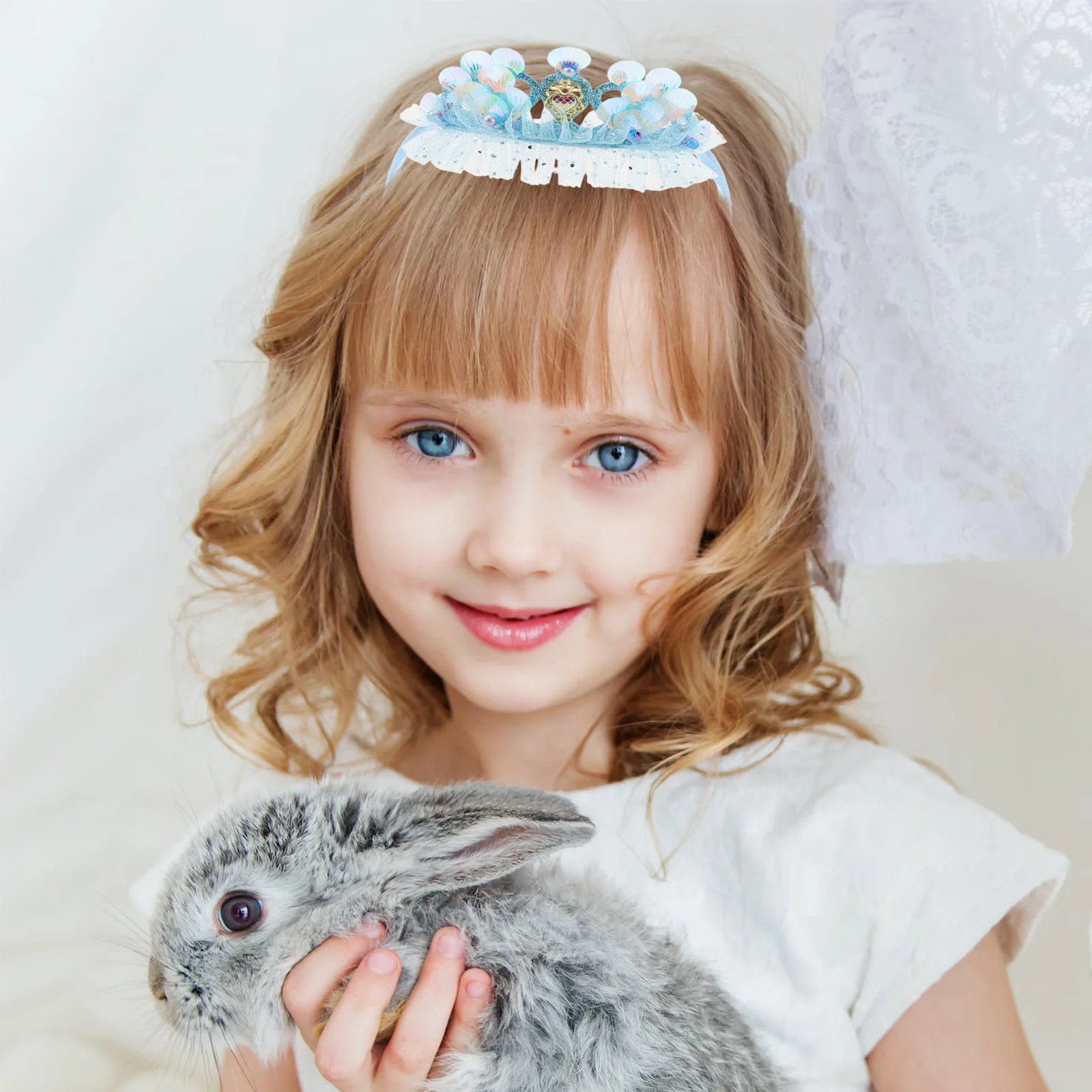 

Children Ocean Hair Crown Elegant Mermaid Design Lightweight Birthday Parties Photo Shoots Ocean Theme Seashell Princess Charm