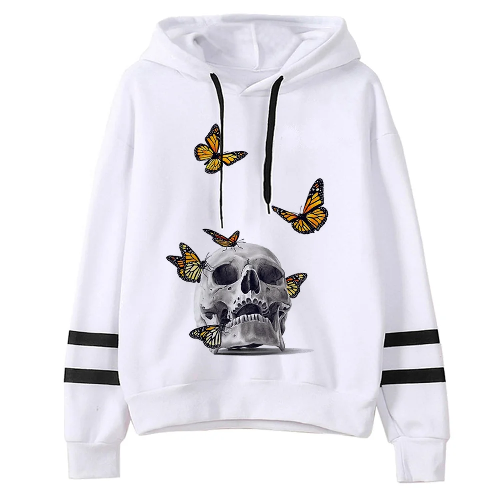 

Skull hoodies women 2023 y2k aesthetic sweatshirts pulls female streetwear tracksuit