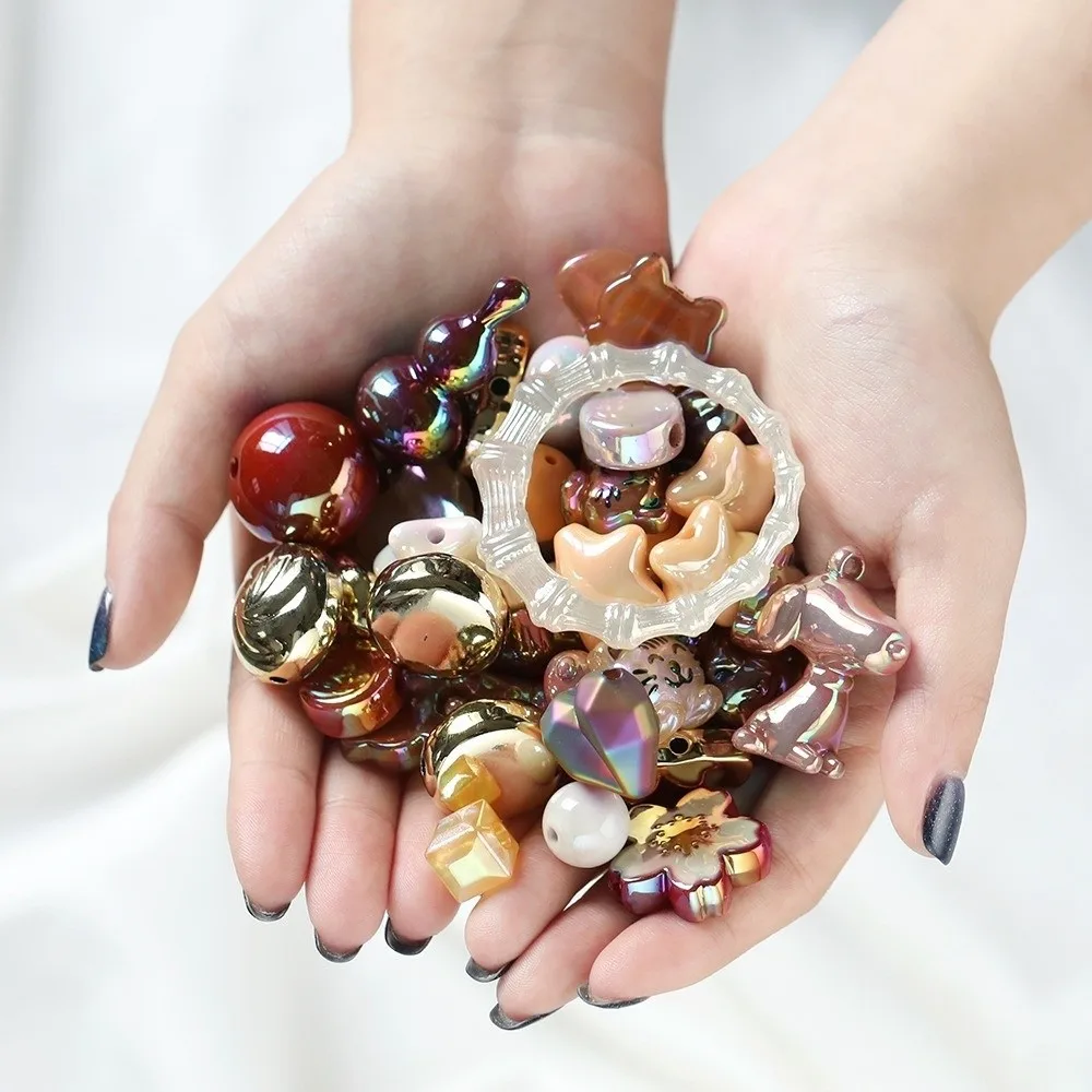 Nieuwe 20 Gram Acryl Gemengde Kralen 12 ~ 50mm Gemengde Kleuren Sieraden Maken Kralen Acryl Spacer Ontwerp Ambachtelijke Kralen Sieraden Maken