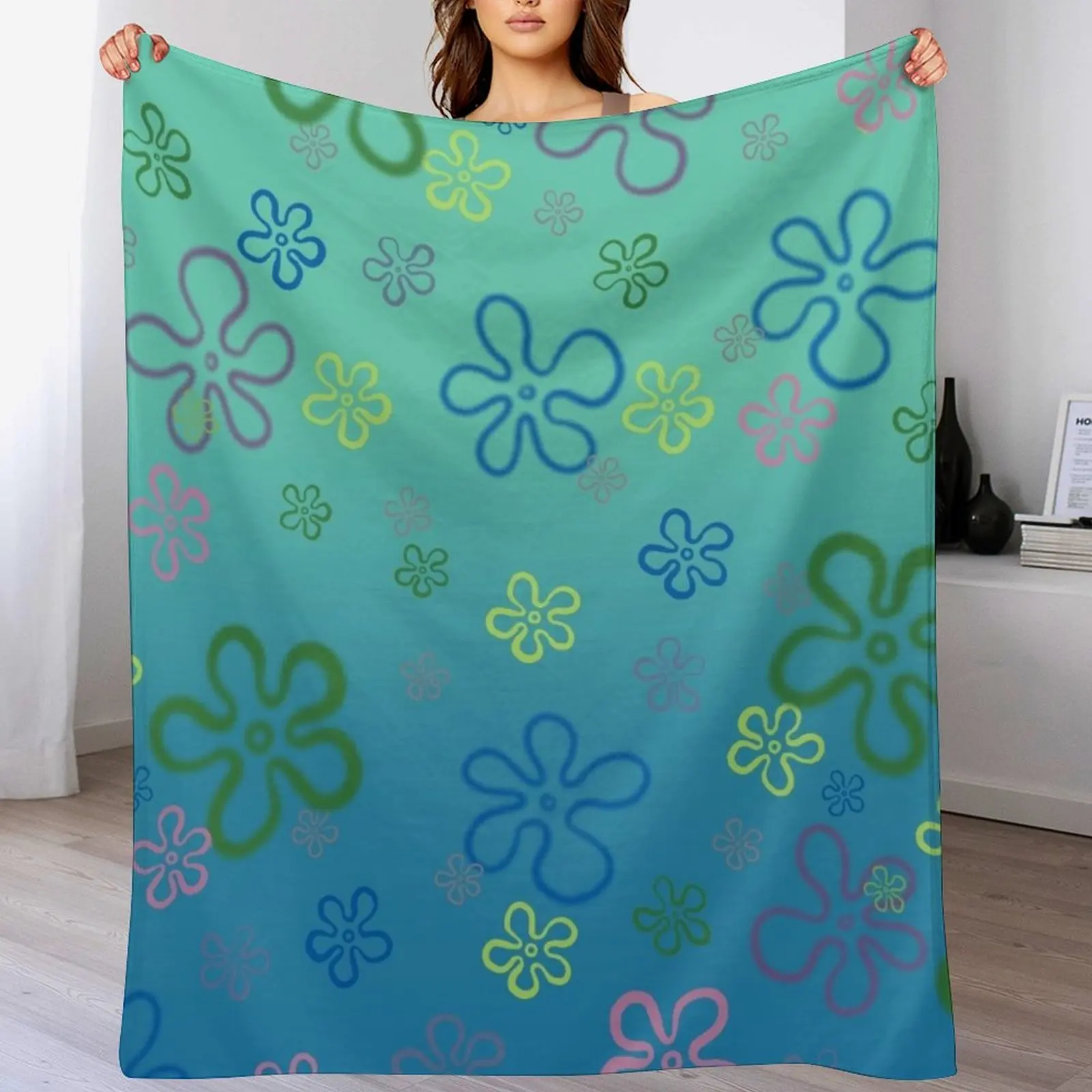 

Flower Clouds Throw Blanket Moving sofa bed wednesday Fashion Sofas Blankets