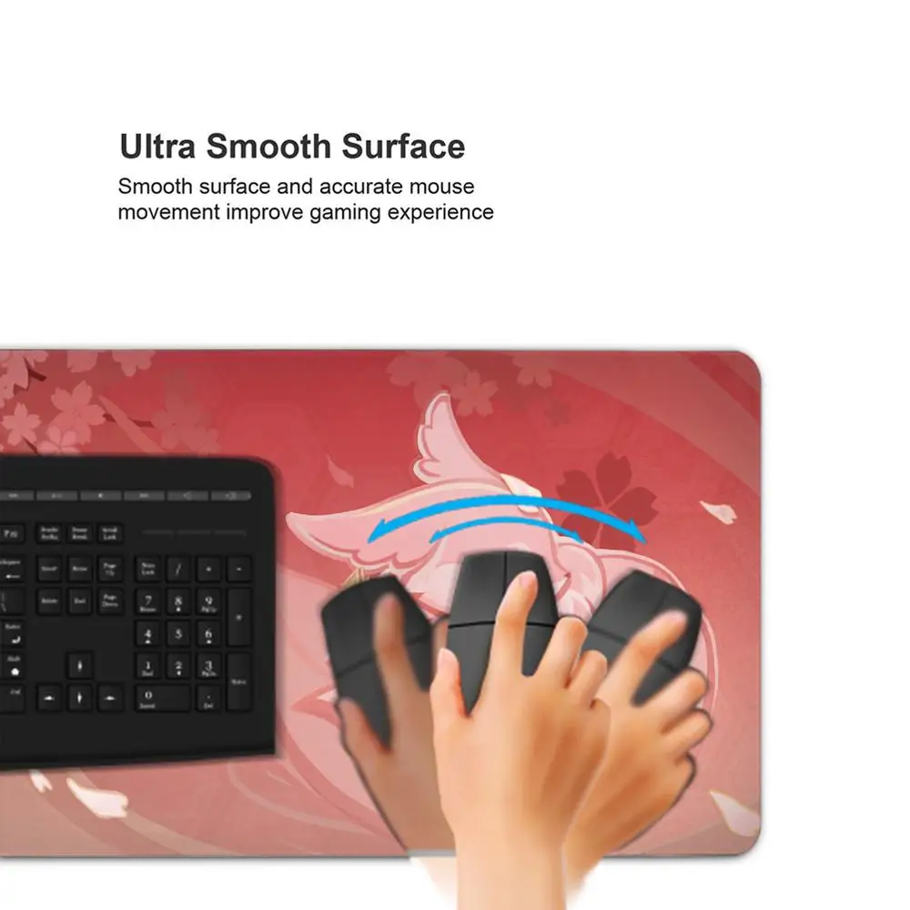 Genshin Pattern Game Mouse Pad Extra Large Mandrill Ganyu Walnut Two-dimensional Computer Keyboard E-Sports Desk Mat