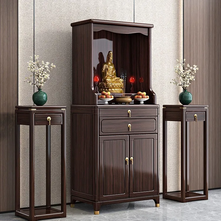 YFY new Chinese-style solid wood table purple gold sandalwood table foyer cabinet niche living room furniture  table tribute