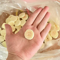 Fake banana slice, artificial fruit, lifelike, decorative, DIY, dessert model, accessories for kitchen and home decoration, 5pcs