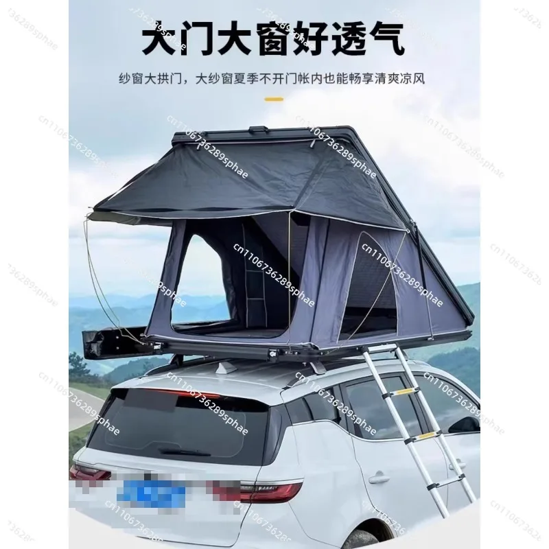 Roof tent aluminum alloy folding hard top automatic hydraulic tank car winter roof tent