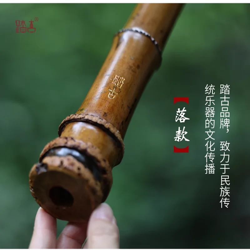 Bamboo Short Xiao Flute Musical Instrument Professional Portable Xiao 8 Hole Nan Xiao Flute G/F key