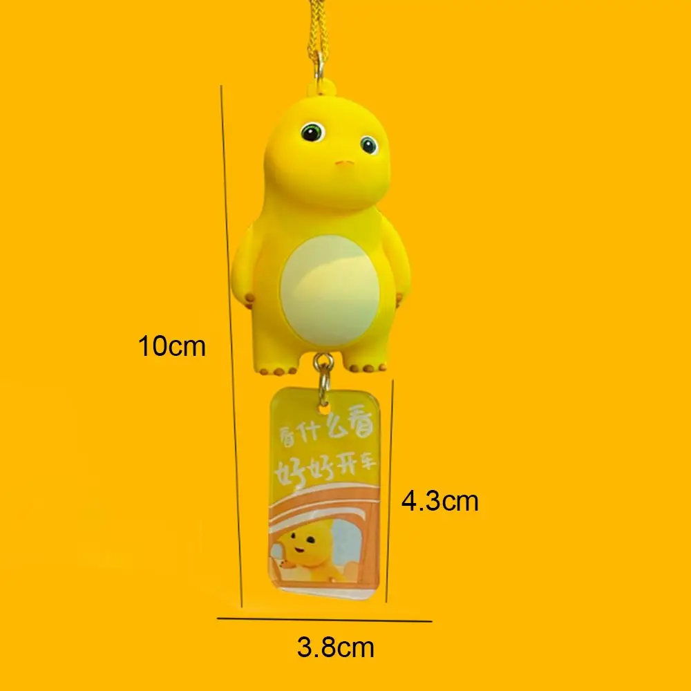 3D Milk Dragon Car Hanging Pendant Creative Cartoon Rearview Mirror Decoration Supplies Three-dimensional Cute Bag Pendant