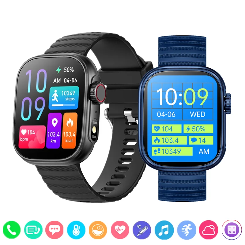 New Smart Watch Men Women Bluetooth Call Body Temperature Heart Rate Sleep Monitoring Sport Bracelets Smartwatch for Android iOS