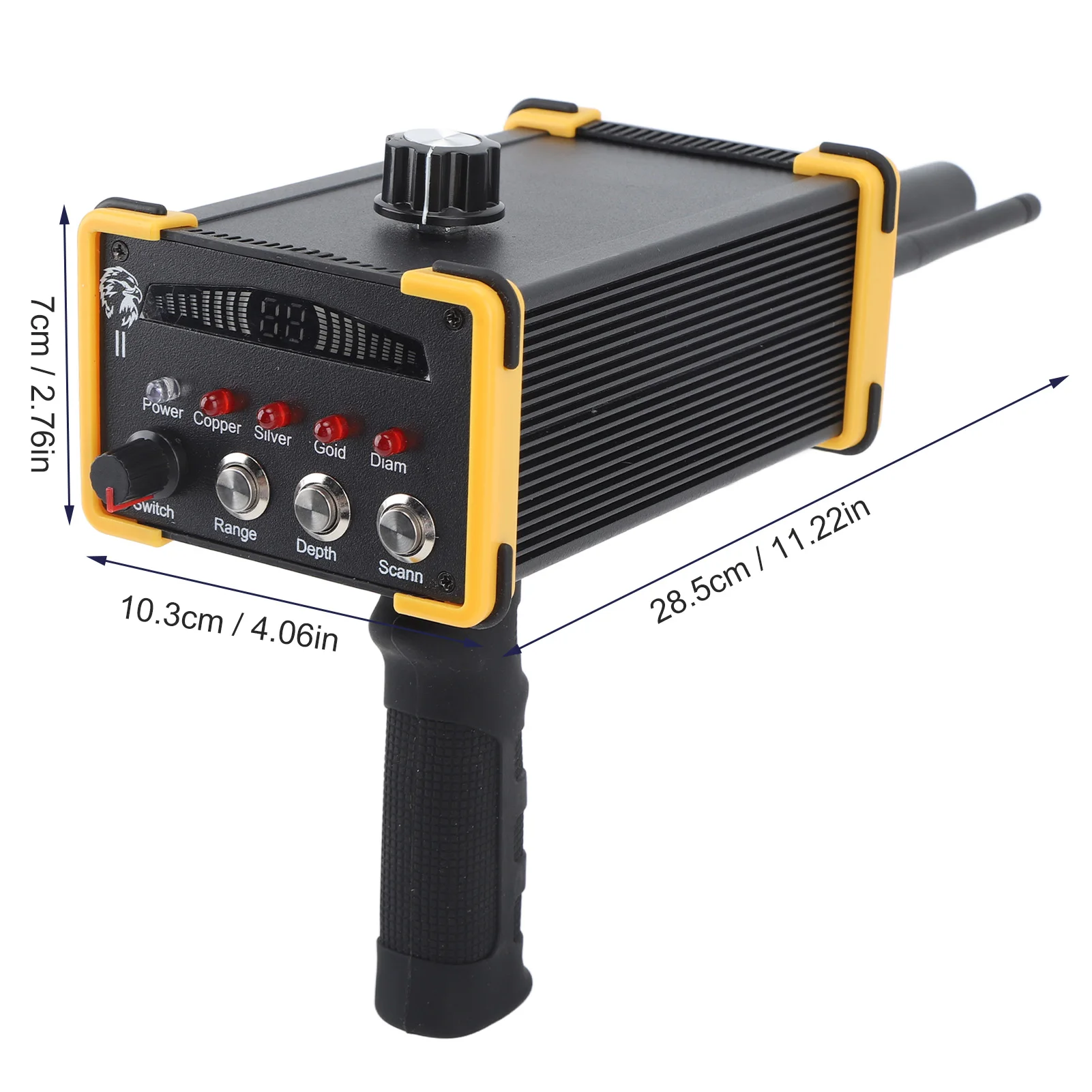 Metal Detector Metal Detector Professionale Palmare Ad Alta Precisione Gold Finder Scanner Sistema Serach Profondità 15 m Portata 1000 m