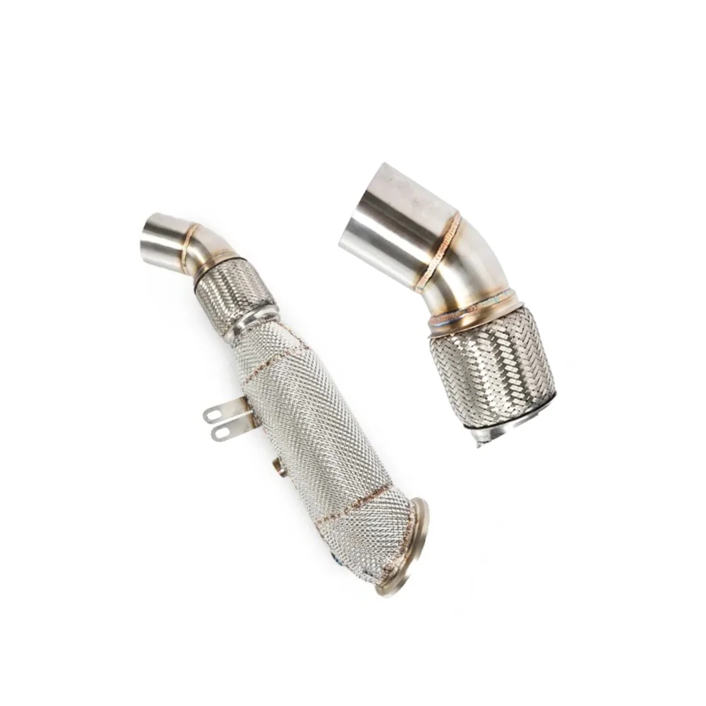 Для BMW B48 B58 540i 740 840i Z4 M340i без выхлопной системы автомобиля из нержавеющей стали, модернизация мощности головки выхлопной трубы