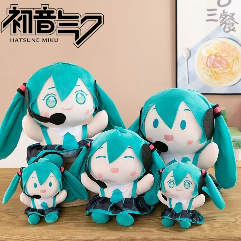 

Товары в стиле аниме Хацунэ Мику, милая плюшевая игрушка, кукла, подушка, полипропиленовая хлопковая фигурка, декоративный подарок для мужчин и женщин на день рождения