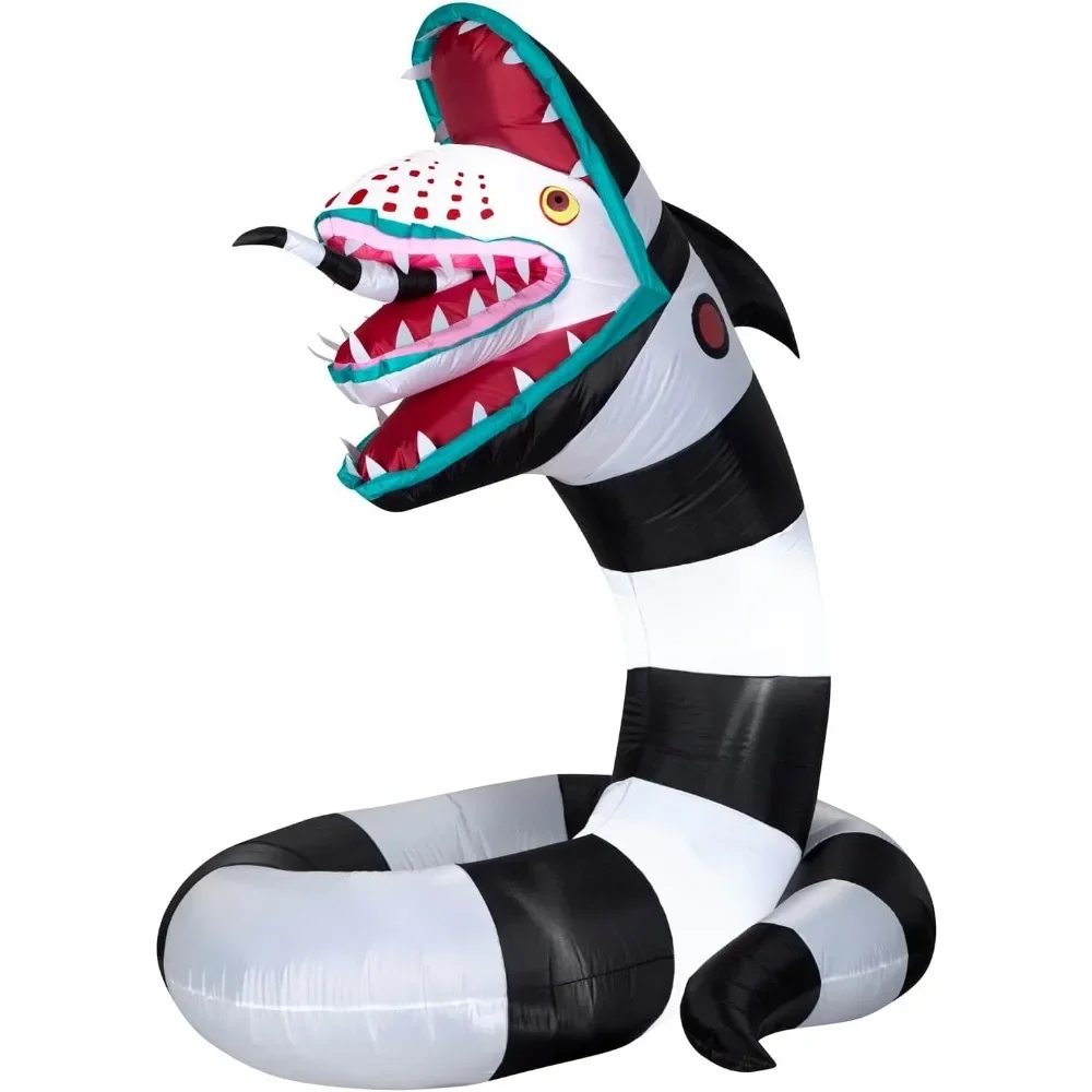 

6 Foot Beetlejuice Sandworm Light Up Halloween Inflatable Lawn Decoration