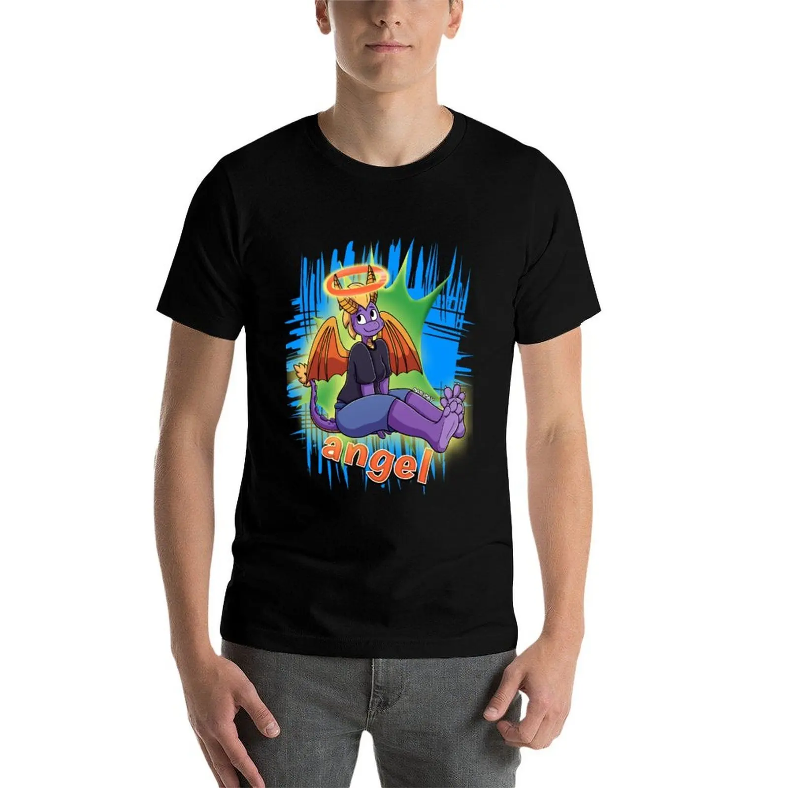 

Spyro Anthro Angel T-Shirt funny t shirts cotton t shirts for man graphic tees T-Shirt