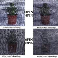 3~12Pin Anti-UV Black HDPE Sun Shade Net Garden Plants Cover Outdoor Pergola Canopy Screen Agriculture Greenhouse Sunshade Net