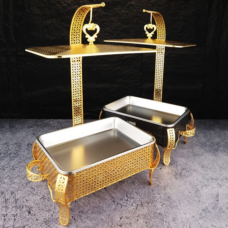 Light luxury rectangular hammer cover hanging stove food heating hanging stove
