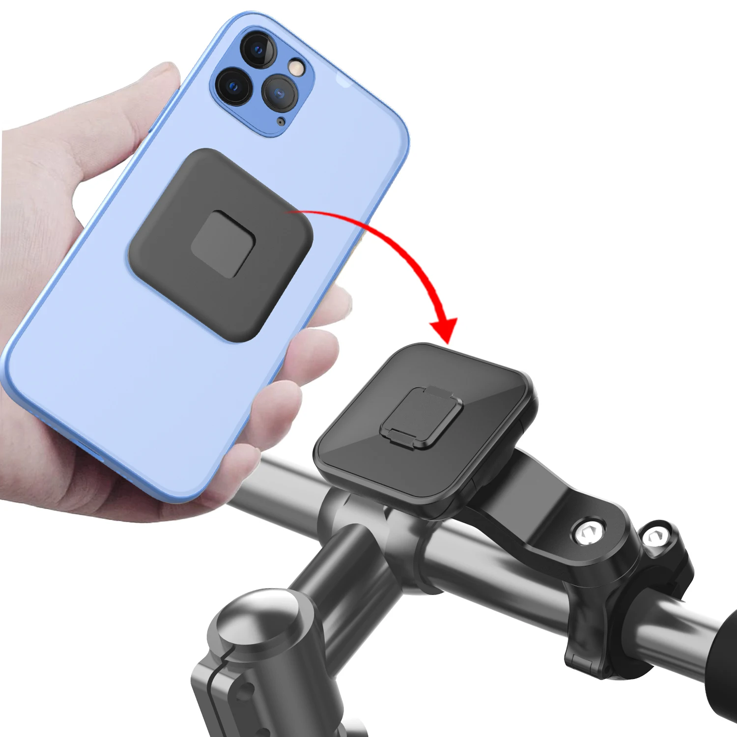 Bike Phone Holder,Magnetic Phone Holder,Motorcycle Cell Phone Holder,Mountain Bicycle Stem Phone Holder,for various phone models