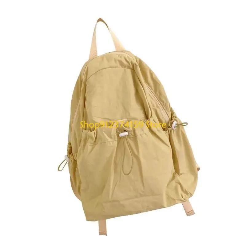 G5AE Practical Backpack For Women Spaicous School Bag with Front Drawstring Bag For School Travel And Outdoor Activity