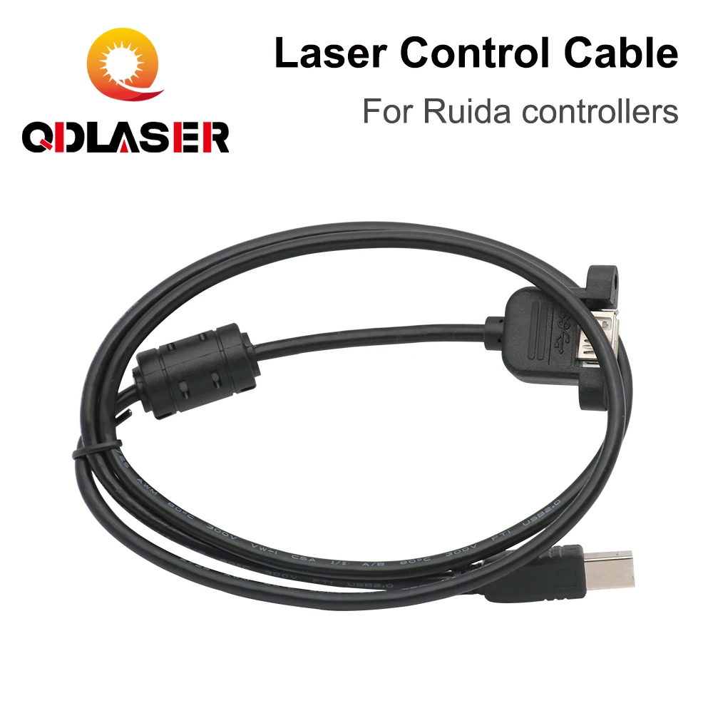 QdLaser Rdc6445g/s rdc6442s rdc6432 co2レーザーコントローラーUSB延長ケーブル電源ケーブルアダプターおよびネジパーツ