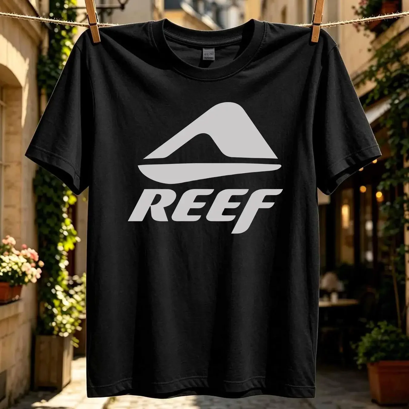 washed T Shirt HOT SALE REEF SURF 100 Cutton Size S 5XL Ship From USA long sleeves vintage Washed Slightly streetwear homme