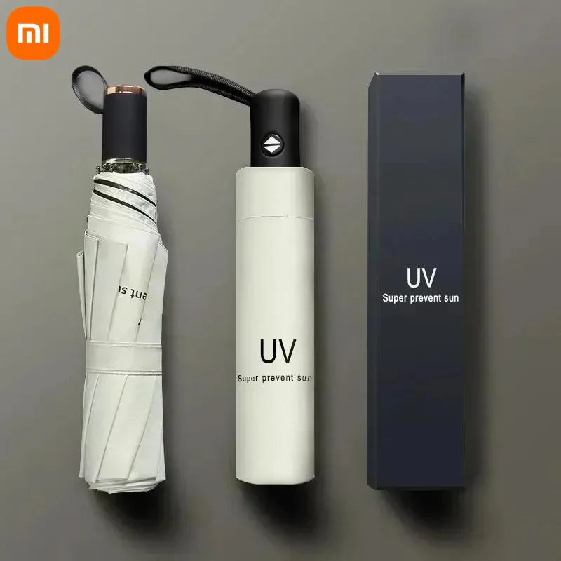 

Xiaomi мини складной автоматический зонт анти-УФ-зонт от дождя солнцезащитный зонт модный портативный ветрозащитный светильник женский и мужской зонт-зонтик