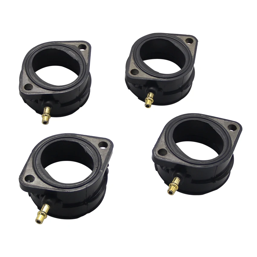 For Kawasaki Ninja ZX1200 ZZR1200 ZX1100 ZZ-R1100 ZX 1200 16065-1210 4pcs Motorcycle Carburetor Interface Manifold Intake Glue