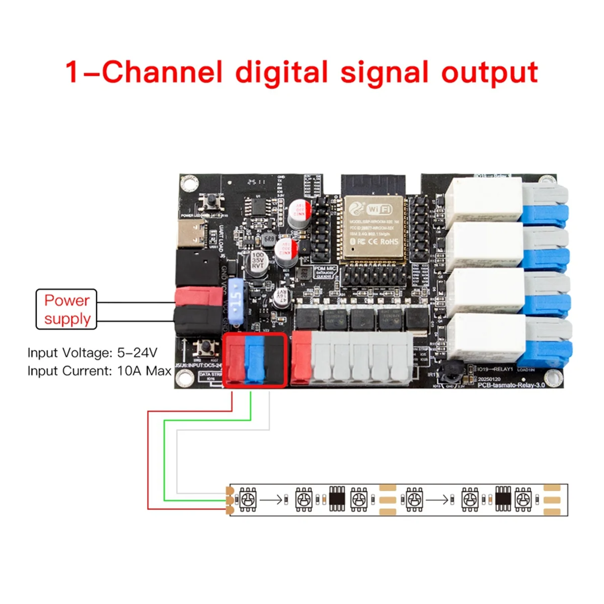 

A74Z DIY ESP32 Wi-Fi макетная плата для Tasmato/WLED/IOT с микрофоном