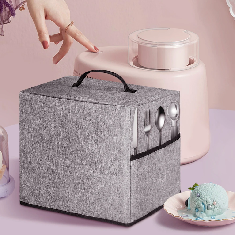 

Ice Cream Machine Cover Reusable Polyester Protector With Pocket For Kitchen Appliance Household Cover Home Textile