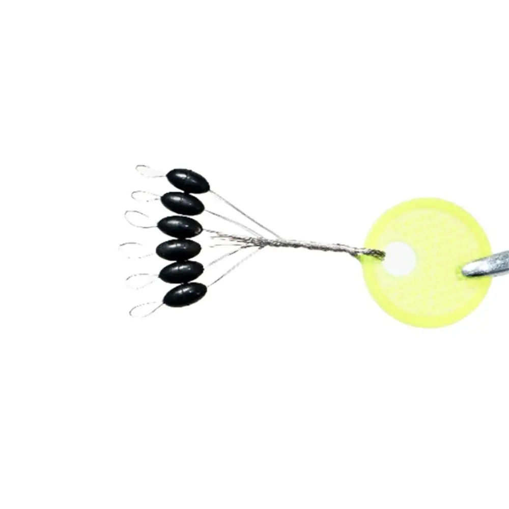 Materiale in gomma galleggiante Lenza da pesca anti-filo Attrezzatura Galleggiante da pesca Fagiolo Tappo in gomma Fagioli spaziali in gomma Fagioli spaziali da pesca