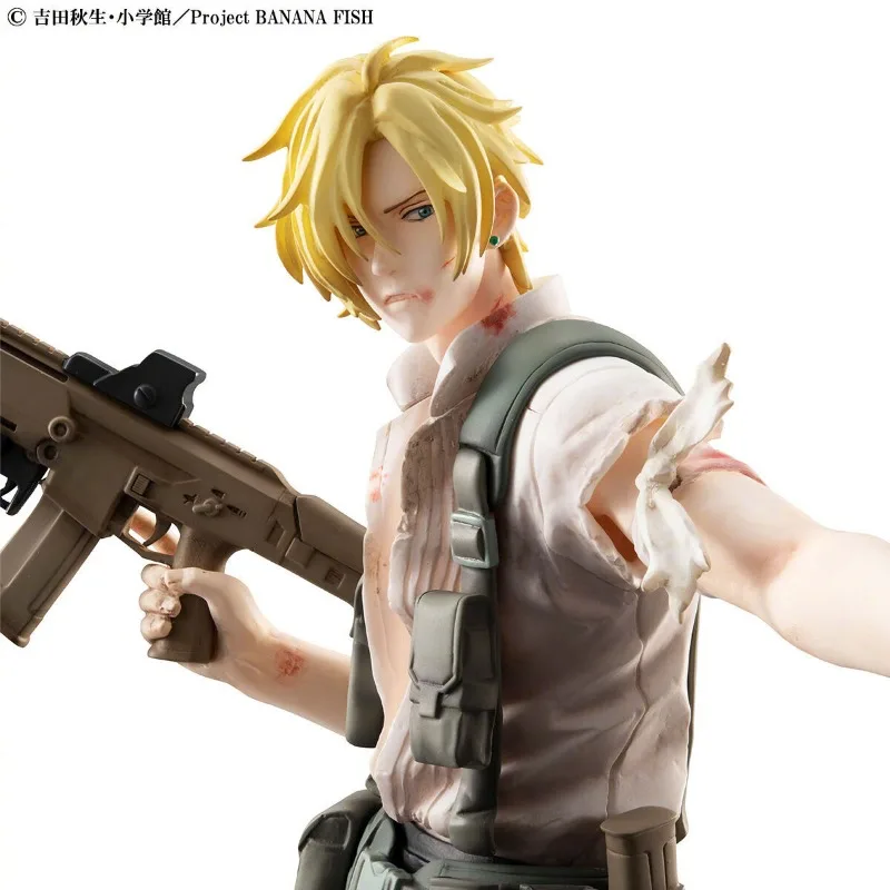 Stock Genuine MH Mega House GEM BANANA FISH Ash Lynx 23.5CM PVC Anime Action Figures Collectable Model Toys Doll Birthday Gift