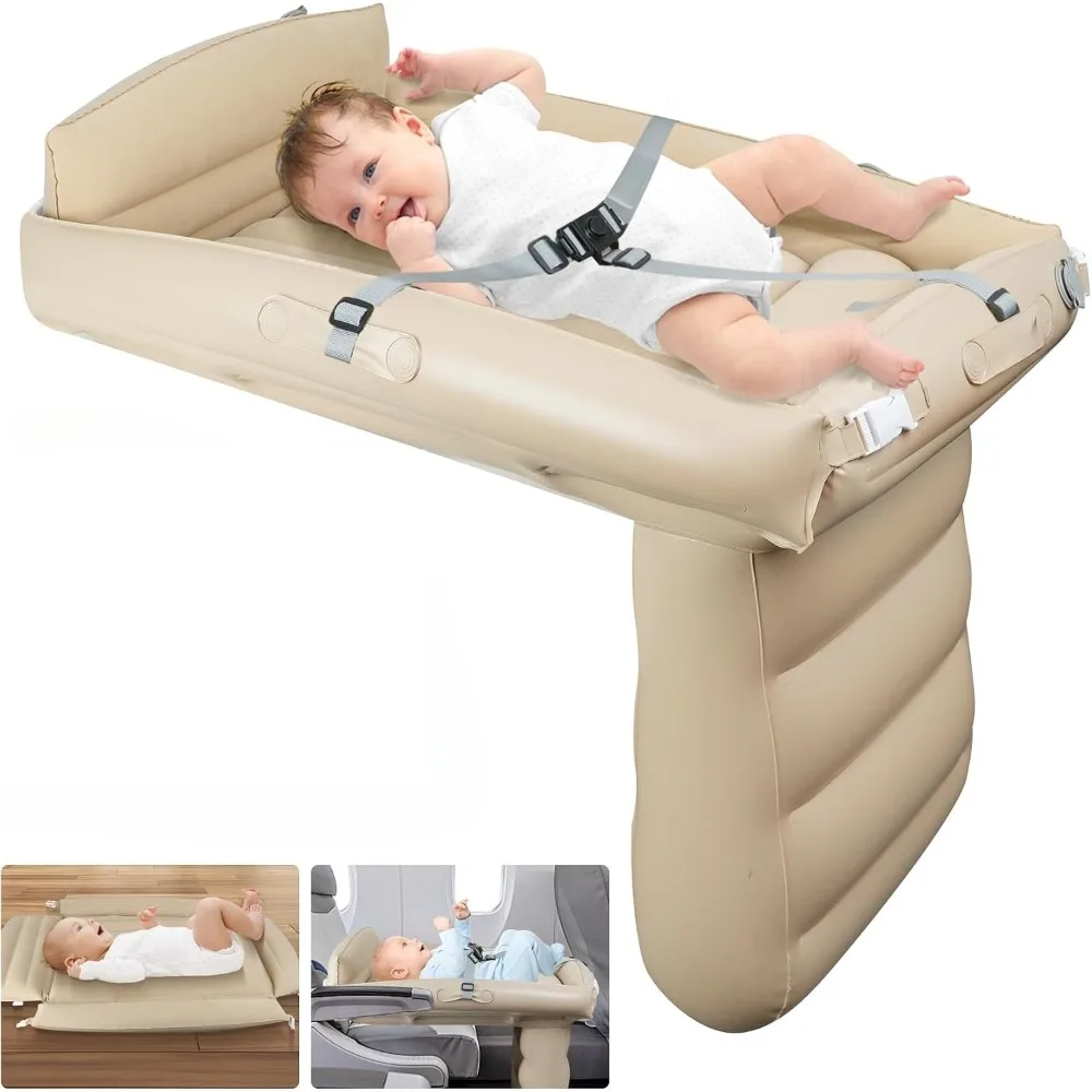 Cama inflable de viaje para niños con cinturón de seguridad