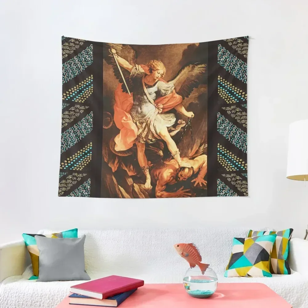 

St. Michael Archangel Tapestry Bedroom Deco Wall Hanging Decor Decorative Wall Murals Wall Coverings Tapestry