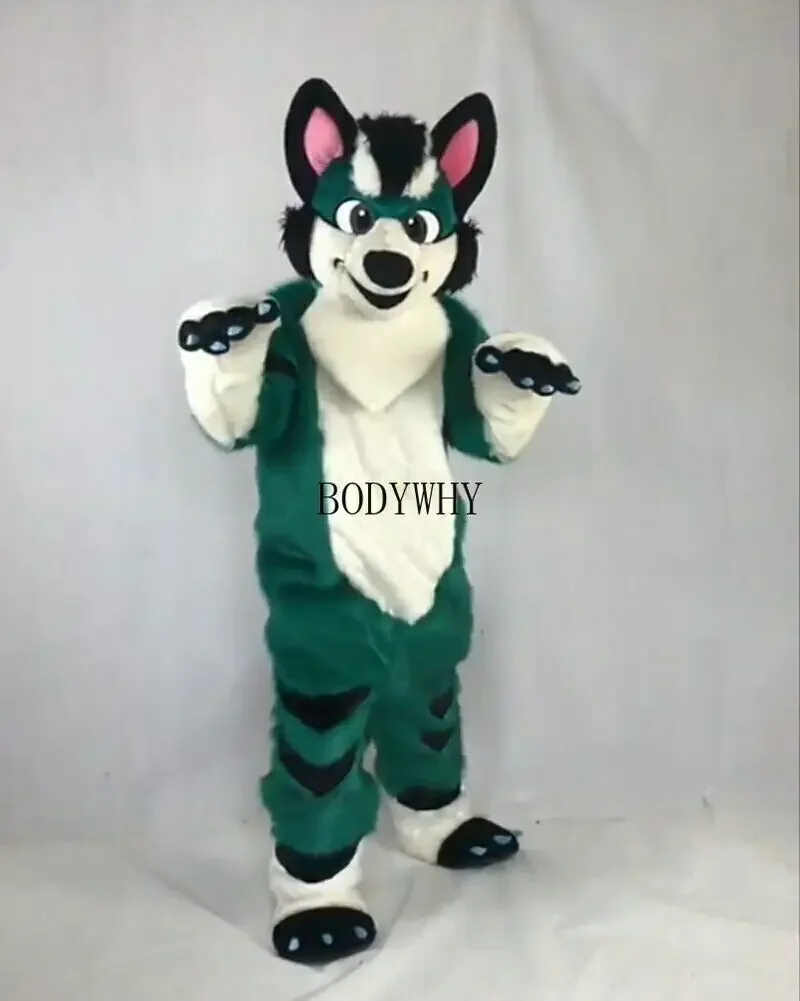 Handmade Husky Dog Fursuit Birthday Gift Canidae Wolf Mascot Costume Cosplay Carnival