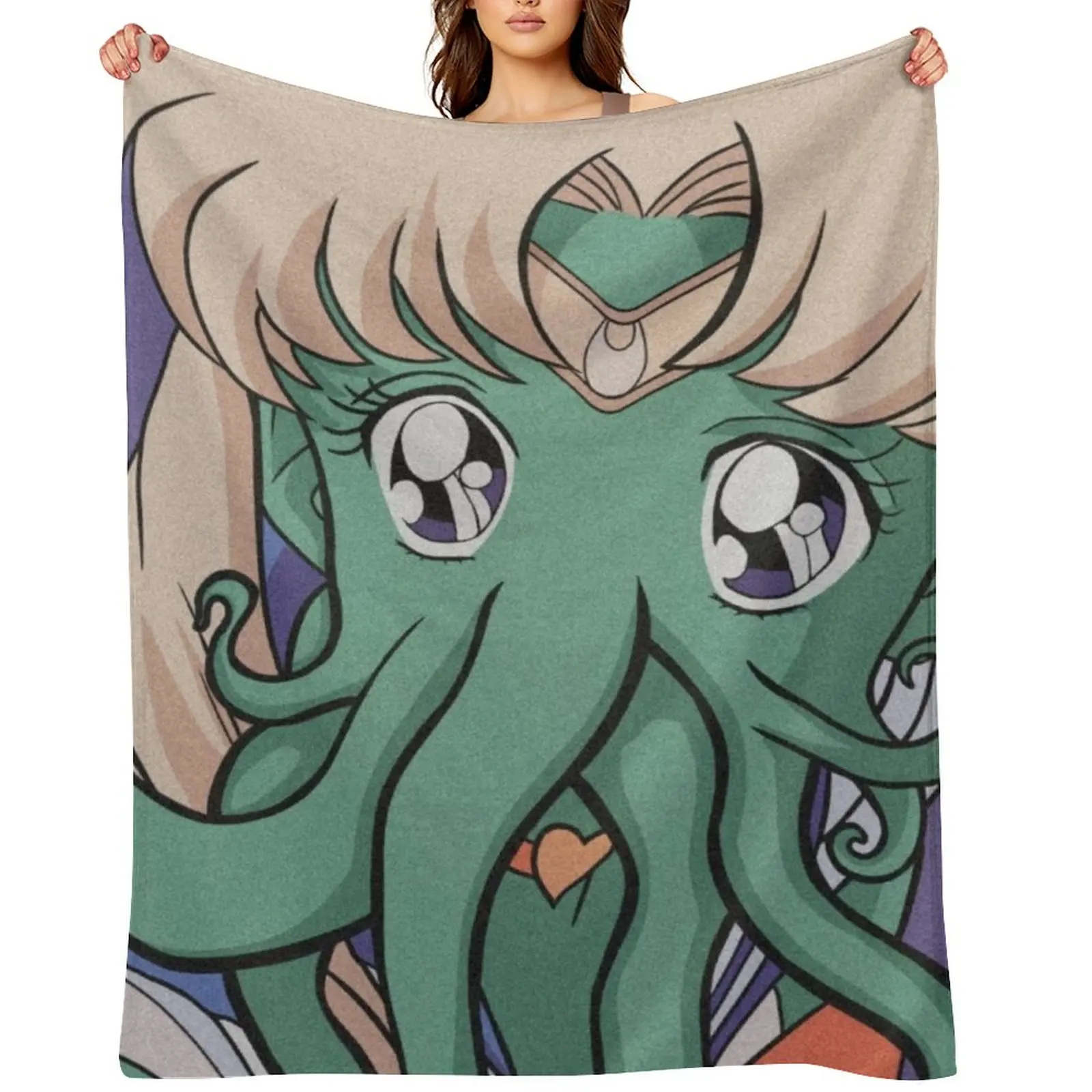 

Sailor Chtulhu Throw Blanket for babies Personalized Gift warm for winter Warm Blankets