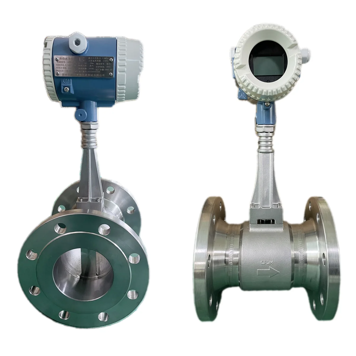 Vortex Air Flowmeter for Compressed Air With Temperature and Pressure Sensor 4-20 Ma Modbus