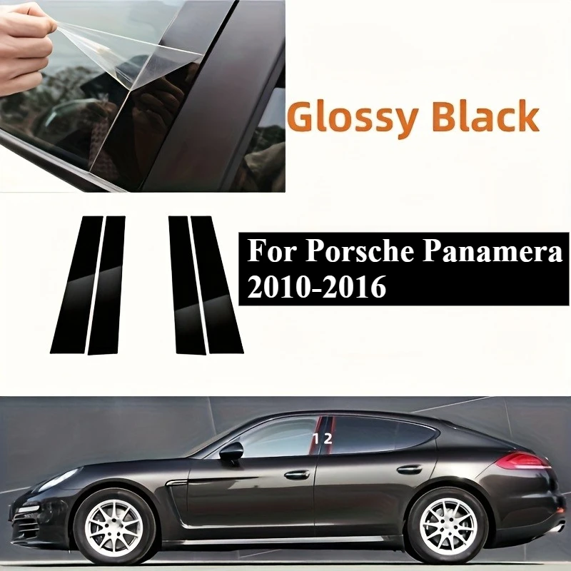 

Для Porsche Panamera 2010-2016: дверная и оконная колонка, стойка BC | Декоративная наклейка для автомобиля | Декоративная наклейка на центральную стойку