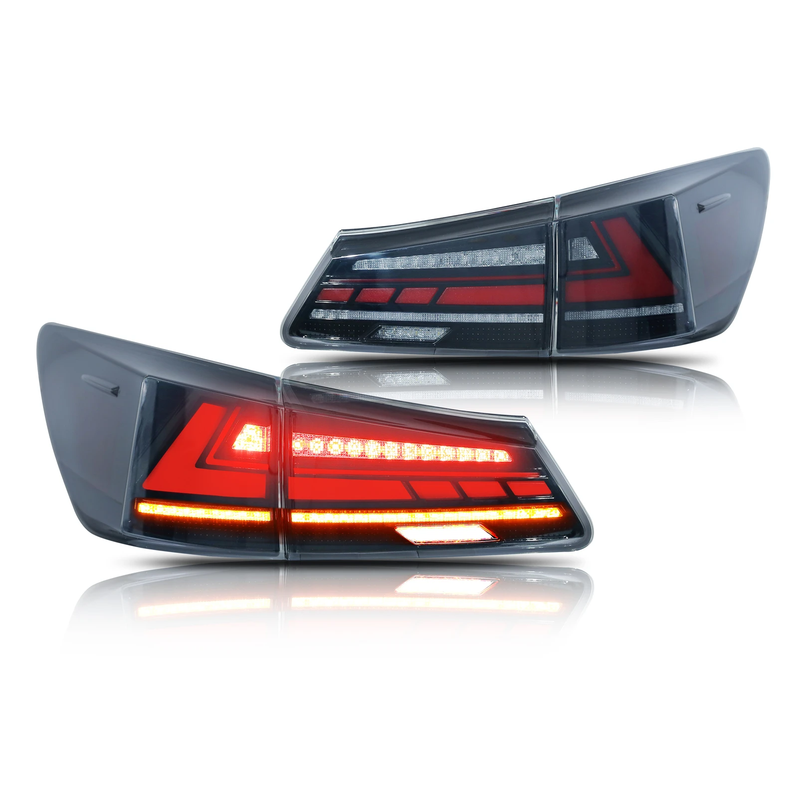 

Светодиодные задние фонари для Lexus IS250 IS350 ISF 2006-2013 IS II с последовательным сигналом поворота и анимацией при запуске, комплект задних фар