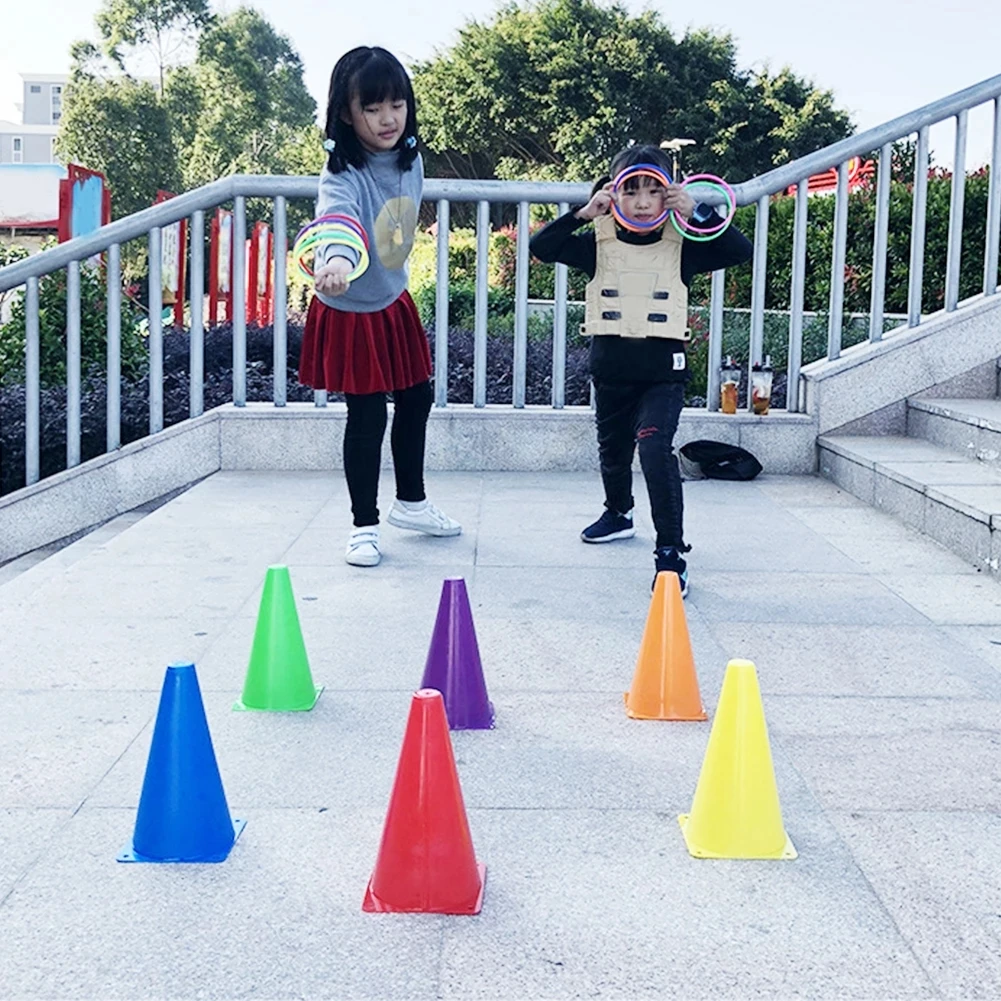 Anel jogar jogos cones para treinamento esportivo crianças carnaval aniversário festa de família gramado quintal crianças brinquedos ao ar livre