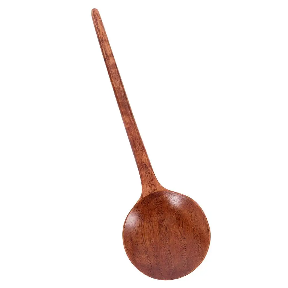 

Long H led Tortoise Shell Wooden Spoon Large Capacity Ramen Soup Dumpling Kitchen Dining Tableware AsianSpoons