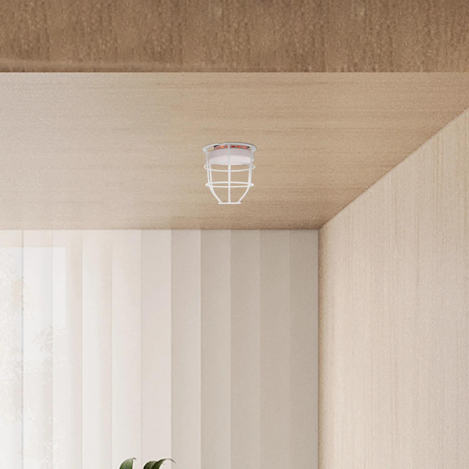 Alarm Light Grille Fire Sprinkler Guard Pit Screen Cover Cage Protective Metal Smoke Guard Covers Cooking Replacement