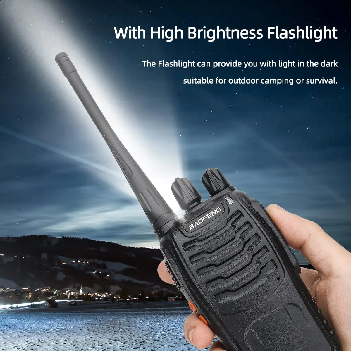 Baofeng BF 1/2 S Walkie Talkie UHF, tranceiver radio Ham dua arah jarak jauh 888 400 MHz 470 s untuk berburu Hotel