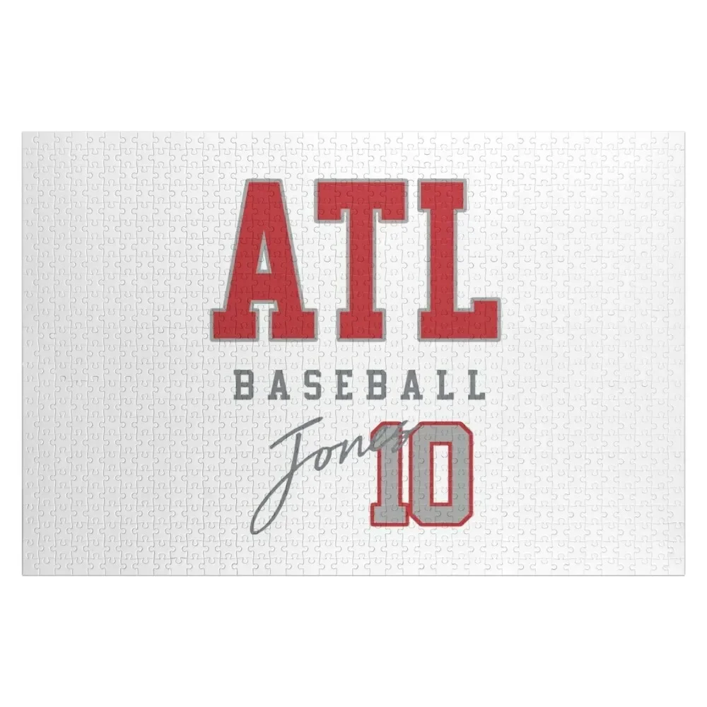 

Chipper Jones, Atlanta Baseball Legends 2 Jigsaw Puzzle Baby Toy Personalized Custom Gift Puzzle