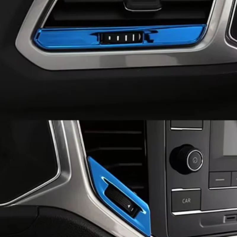 

Car Inner Garnish Cover For Volkswagen VW T-ROC TROC 2018 2019 2020 Detector Trim Front Air Conditioning Outlet Vent