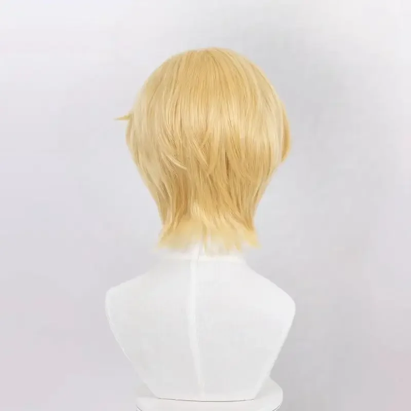 Neue 2025 Anime Alien Bühne Luka Cosplay Unisex Gelb Kurze Haare Hitzebeständige Synthetische Perücken Kleidung Zubehör Halloween Prop