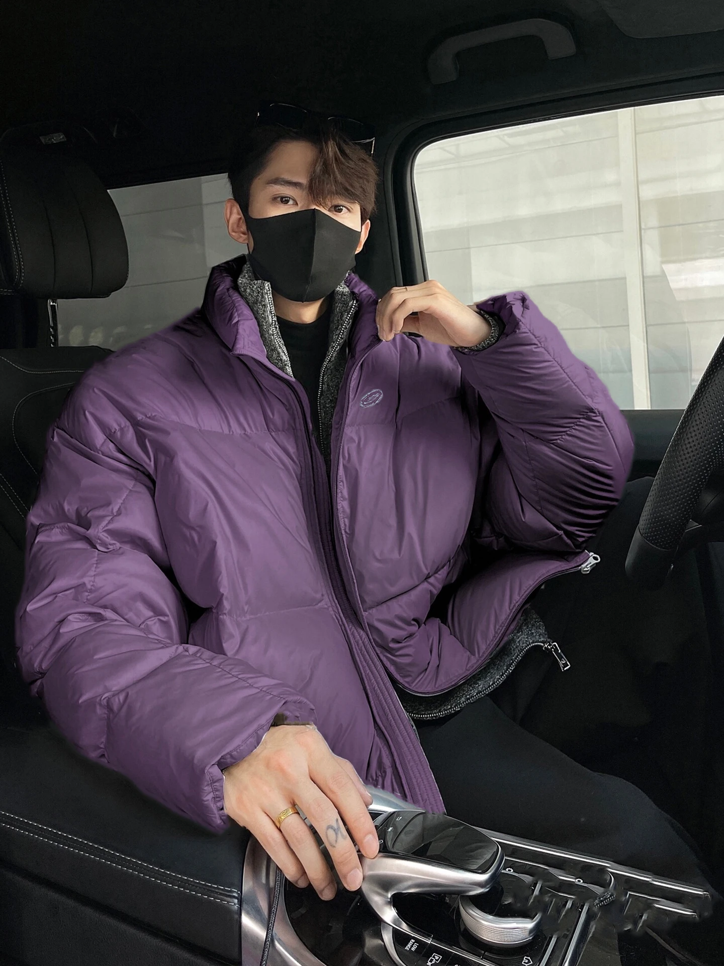 

Мужская пуховая куртка American Sle с принтом, воротником-стойкой, зимнее пальто для пар, доступно в больших размерах