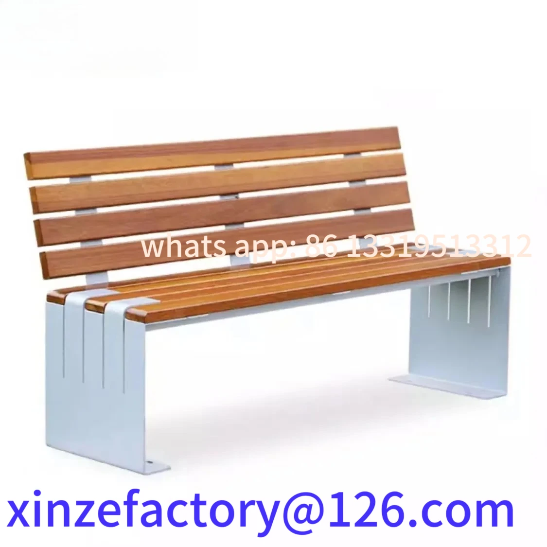 

Customizable Modern Street Long Benches Heavy Duty Outdoor Waiting Bench Patio Furniture Customizable park