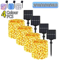 LED Solar String Light Outdoor 7m/12m/22m/32m/52m Waterproof Lamp Garden Fairy Lights 500 Leds for Christmas Party Decor