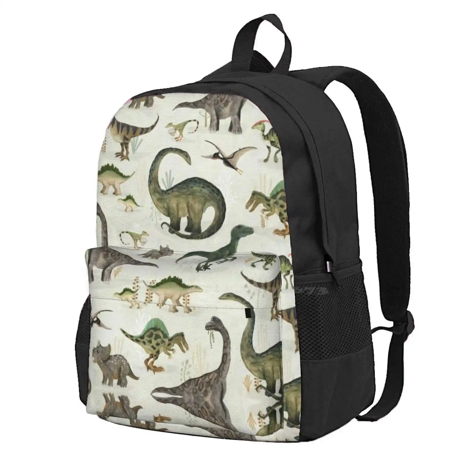 Dinosaurs Hot Sale Schoolbag Backpack Fashion Bags Dinosaurs Prehistoric Boy Green Gray